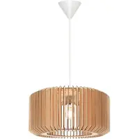 Nordlux Hengelampe Asti 50 av trelameller, høyde 25 cm
