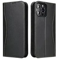 Mtp Products Fierre Shann iPhone 14 Pro Lommebok-deksel I Lær - Svart