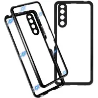 Mtp Products Sony Xperia 10 IV Magnetisk Deksel med Herdet Glass - Svart