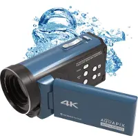 Aquapix WDV5630 - Videoopptaker - 4K / 30 fps - 13.0 MP - flashkort - under vannet inntil 5 m - gråblå