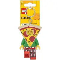 LEGO Nøkkelring m. Lommelykt - Pizza Fyr - - OneSize - Lommelykter