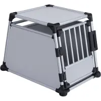 Trixie Transportbur Aluminium - Str M-L: B 63 x L 90 x H 65 cm