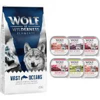Wolf of Wilderness 2 x 12 kg "Elements" økonomipakke - Vast Oceans - Fisk