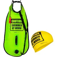 Buddyswim Caution Swimmer At Work Bøye 28l