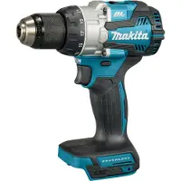 Makita Percussion Driver Drill LXT, Elektrisk skrutrekker, Pistolhåndtak, 1/2, Sort, Blå, Børsteløs, 1800 RPM - SOLO