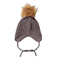 Name it Lue - Strikk - NbfWrilla - Pepperkorn - - 40-44 cm - Lue