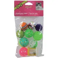Zolux Cat toys - set of 10 different 4 cm