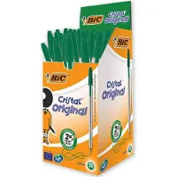 BIC CRISTAL LENGAGE CRISTAL GRØNN ESKE 50 PAKKER - 875976