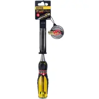 Stanley FATMAX 0-16-256, Bred meisel, Kromvanadiumstål, Sort, Gult, Metall, Plast, Gummi, 15 mm, 13 cm