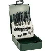 Bosch 19-delers metallbor-sett HSS-R, DIN 338 1,0, 1,5, 2,0, 2,5, 3,0, 3,5, 4,0, 4,5, 5,0, 5,5, 6,0, 6,5, 7,0, 7,5, 8,0, 8,5, 9,0, 9,5, 10,0 mm