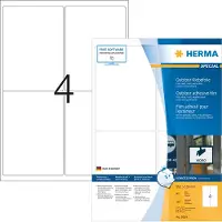 Herma 9539, Hvit, Rektangel, A4, Polyethylen, Matte, Laser