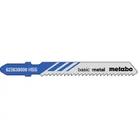 Metabo 623618000, Stikksagblad, Blad metall, Høy-Hastighets Stål (HHS), Blå, Grå, 5,1 cm, 2 mm