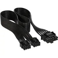 Corsair - Strømkabel - 12VHPWR (hunn) til 8-pins PCIe-strøm (hunn) - flat, inntil 600 W TDP
