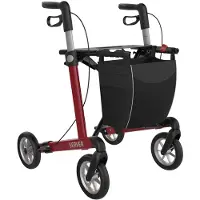 Rehasense Server Rollator - RødUtendørs rollatorer - innendørs rullator - Utendørs rollatorer + Innendørs rollatorer