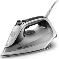 Braun TexStyle 7 Pro SI 7149 - Dampstrykejern med automatisk slukking - såleplate: EloxalPlus FreeGlide 3D - 2900 W - hvit/svart