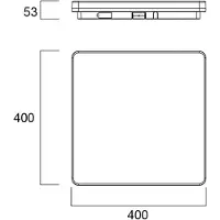 Sylvania Start Surface LED-taklampe 40 cm x 40 cm