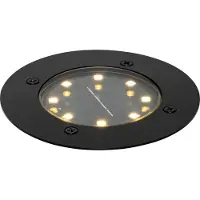 QAZQA Moderne jordspot sort inkl. LED IP65 solcelle - Terry