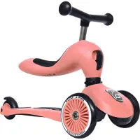 Scoot & Ride Highway Kick 1 - Peach - - OneSize - Sparkehjul