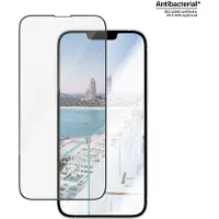 PanzerGlass - Skjermbeskyttelse for mobiltelefon - ultrabred passform - glass - rammefarge svart - for Apple iPhone 13 Pro Max, 14 Plus