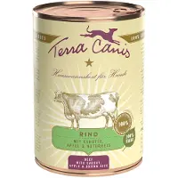 Terra canis Classic 6 x 400 g - Storfe med gulrot, epler og naturris