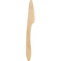Multi Kniv 190 mm Dinner lux voksbehandlet Bionedbrydelig Træ,10 pk x 100 stk/krt