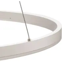 Arcchio LED-hengelampe Albiona, hvit, 1 ring, Ø 80 cm