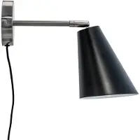 Dyberg Larsen Oswald vegglampe svart/stål