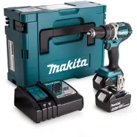 Makita DHP484RTJ slagbormaskin 18 V 54 Nm, 2 x 5,0 Ah-batterier