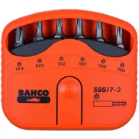 Bahco 1/4´´ Bitsett For Tamper-resistente Torx-skruer 22 Mmx65 Mmx75 Mm 7 Enheter