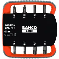 Bahco 1/4´´ Momentbitsett For Phillips-og Torx-skruer 27 Mmx73 Mmx82 Mm 17 Enheter