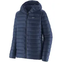 Patagonia Down Sweater Hoody Jakke blå