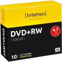 Intenso - 10 x DVD+RW - 4.7 GB (120 min) 4x - smalt cover