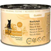 Catz Finefood bokser 6 x 200 g - Okse & kalv