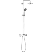 GROHE Vitalio Go 160 brusesystem med termostat, Ø160 mm hovedbruser samt håndbruser