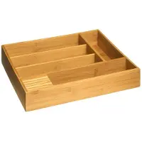 5 Five bambus organizer til bestikk 5 rom 38 x 28 cm