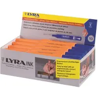 Lyra Dybdemarker blå, til makering på svært tilgængelige steder. Permanent marker