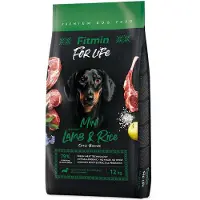 Fitmin Dog For Life Mini, lammekjøtt og ris - 2 x 12 kg