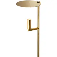Carpyen LED-gulvlampe Kelly, justerbar spotlampe, gull/gull