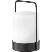 FH Lighting LED-solcellebordlampe Casoli batteri høyde 20cm
