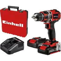 Einhell TE-CD 18/50 Li BL (2x2,0Ah), Boremaskin med pistolgrep, 1,3 cm, 1800 RPM, 500 RPM, 1800 RPM, 50 Nm