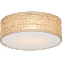 QAZQA Oriental taklampe i rotting 30 cm - Tromma