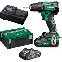 HiKOKI DRILL-Suktuvas 18V DS18DEWHZ 70Nm HITSYSTEM 2x BATTERI BSL1840M