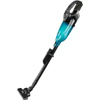 Makita DCL284FZB, 2-i-1 stavstøvsuger, Sort, Teal, Rektangulær, Tørr, 3 år, Mekanisk