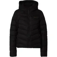Superdry for woman. W5011594A Microfiber quilted jacket with hood (XS), Black, Casual, Recycled Polister, Sustainable