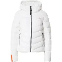 Superdry for woman. W5011594A Microfibre quilted hooded jacket white (XS), Casual, Recycled Polister, Sustainable