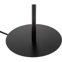 Luminex Arden bordlampe uten skjerm, svart, høyde 44 cm