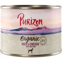 Purizon økologisk 6 x 200 g - øko-And og øko-kylling med øko-squash