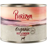 Purizon økologisk 6 x 200 g - øko-Okse og øko-kylling med øko-gulrot