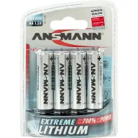 Ansmann 1x4 Ekstreme Litium Mignon Aa Lr6-batterier