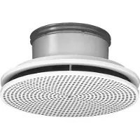 Lindab Loftarmatur PCA 160 (RAL9003), cirkulært med perforeret plade. Til horisontal indblæsning og udsugning.